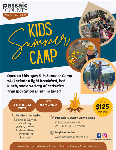 Passaic County Parks & Recreation: Youth Summer Camp