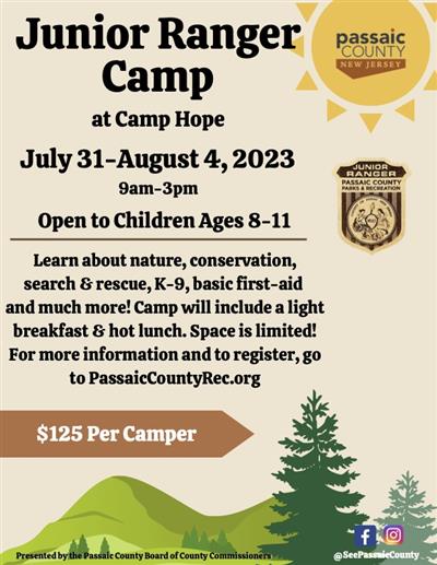 Junior Ranger Camp Flyer