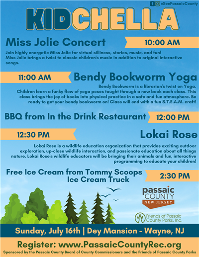 Passaic County Parks & Recreation: Mini Kidchella!